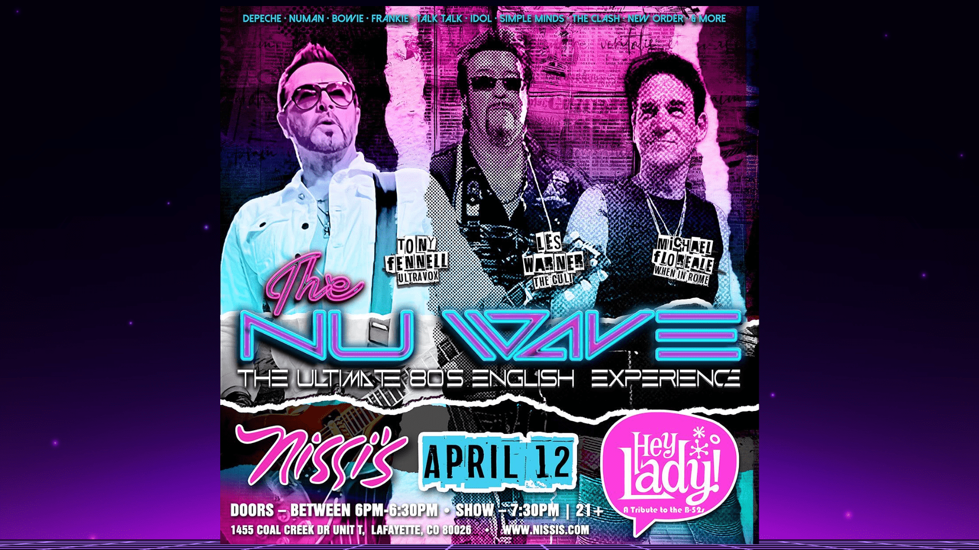 The Nu Wave with Hey Lady! @ Nissi's Lafayette, Co