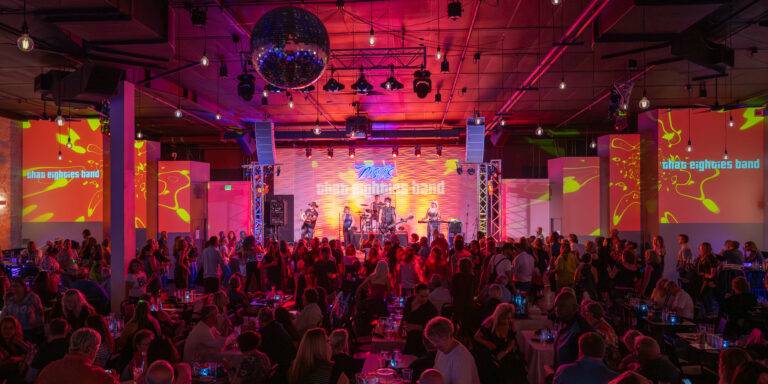 Audience filling the room during a live show