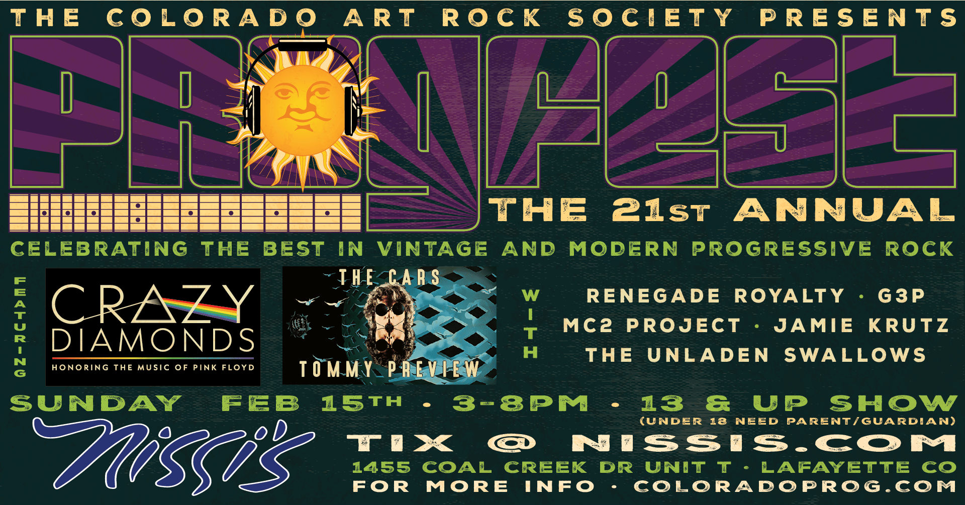 The Colorado Art Rock Society Presents the 21st Annual PROGFEST