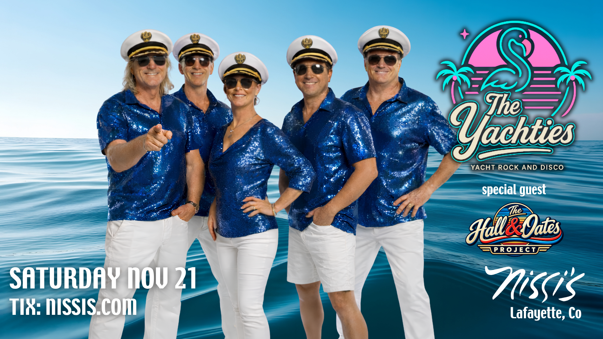 The Yachties | Nat’l Touring Yacht Rock & Disco Dance Party with special guest The Hall & Oates Project