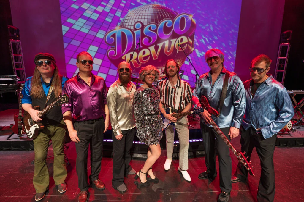 Disco Revue — An Electric Night of Disco Hits — authentic event artwork