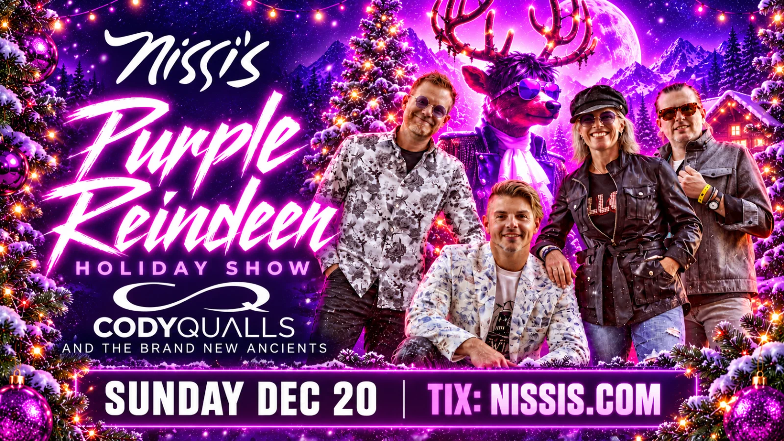 Cody Qualls Presents: Purple Reindeer – A Lively Seasonal Spectacular
