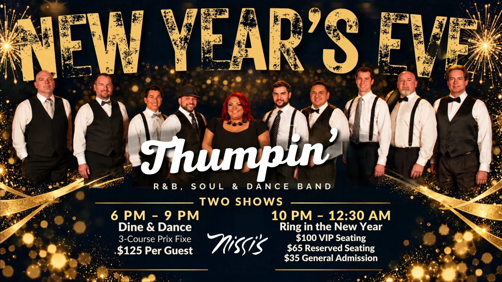 New Year’s Eve with Thumpin’ — Dine & Dance